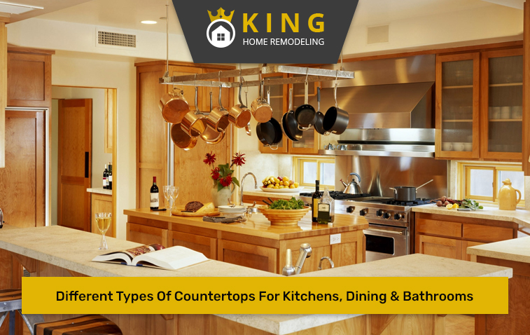 Different Types Of Countertops For Kitchens, Dining & Bathrooms